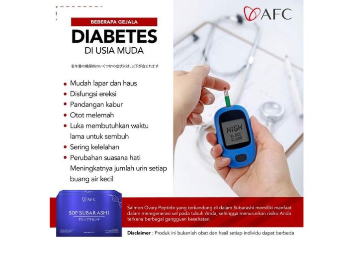 SOP Subarashi Manfaat untuk Diabetes | 081243635619