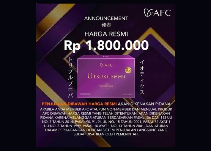 Harga Utsukushhii Makassar | 081243635619